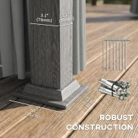 Outsunny 10' x 10' Hardtop Gazebo with Galvanized Steel Roof, Permanent Garden Gazebo with Netting and Curtains(m-6)