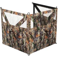 Outsunny Camping Hunting Blind, 3-Panel Blind See Through for Hunting Camping 176" x 58.3" Camouflage(m-11)