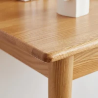 Sturdy Computer Desk with FAS-Grade Oak and Anti-Scratch Finish, Slim Work Desk for Home Study, 31.5″ L x 19.5″ W x 30″ H, Oak(m-6)