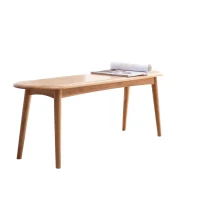 Multifunctional Dining Bench with Metal-Reinforced Construction, Sturdy Wood Bench for Entryway or Kitchen, 47″ L x 12″ W x 16″ H, Oak(m-13)