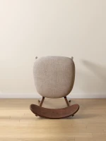 Set of 2 Solid Dining Chairs with Upholstered Removable Seat Cover, Ergonomic Stool for Living Areas, 18.5″ L x 22″ W x 30.5″ H, Walnut Brown(m-9)