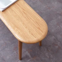 Multifunctional Dining Bench with Metal-Reinforced Construction, Sturdy Wood Bench for Entryway or Kitchen, 47″ L x 12″ W x 16″ H, Oak(m-11)