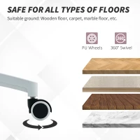 HOMCOM Ergonomic Office Chair, Swivel Desk Chair with Adjustable Lumbar Support, Headrest and Height, Flip-up Armrests, Pink(m-10)