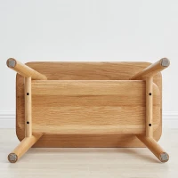 Solid Oak Coat Rack Bench with Shoe Storage and Coat Hanger, Entryway Bench for Compact Apartments, 31.5″ L x 13.5″ W x 65.5″ H, Natural(m-7)