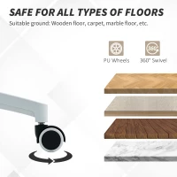 HOMCOM Ergonomic Office Chair, Swivel Desk Chair with Adjustable Lumbar Support, Headrest and Height, Flip-up Armrests, Beige(m-10)