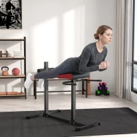 Soozier Back Extension Roman Chair, Hyperextension Bench with Adjustable Leg Roller for Back, Abdominal and Gluteal Training(m-1)