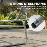 Outsunny Outdoor Pool Chaise Lounge Chair, Folding Tanning Chair with Sun Shade, Black(m-8)