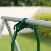 Qaba 5-in-1 Kids Swing Set with Slide, Swings and Glider for Backyard, 770lbs Capacity, for Ages 3-8, Mixed Color(m-9)