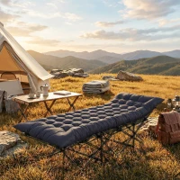 Outsunny Sleeping Mat, Camping Mat Pad with Elastic Straps, Dark Grey(m-9)