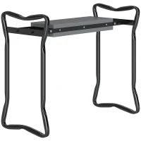 Outsunny Garden Kneeler and Seat Stool, Folding Gardening Stool Kneeling Chair with Thicken Pad and Handles(m-11)