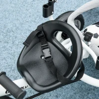 Qaba 6 in 1 Tricycle for Toddler 1-5 Years with Parent-Push Handle, Green(m-10)