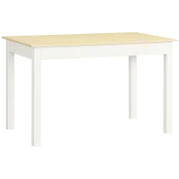 HOMCOM Kitchen Table, Dining Table for 4 to 6 People, 46.9" W x 27.6" D x 29.5" H, Oak(m-11)