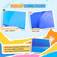 Outsunny 5-in-1 Inflatable Water Slide, Rocket Themed Kids Castle Bounce House with Slide, Pool, Water Cannon, Basket, Climbing Wall Includes Carry Bag, Repair Patches, 750W Air Blower(m-6)