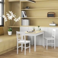 HOMCOM Kitchen Table, Dining Table for 4 to 6 People, 46.9" W x 27.6" D x 29.5" H, Oak(m-10)