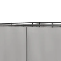 Outsunny 9.84' x 9.84' Gazebo Sidewall Set with Hooks/C-Rings, Gray(m-8)