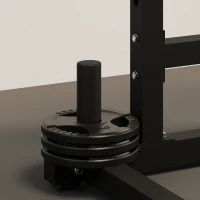 Soozier Adjustable Squat Rack, 660lbs Multi-Functional Bench Press Rack for Weight Lifting Home Gym Strength Training, Black(m-12)