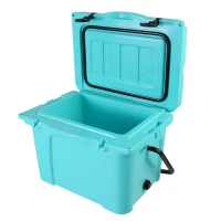 25QT Portable Insulated Hard Cooler with 5-7 Day Ice Retention, Camping Cooler Box for Outdoor Use, 21.5″ L x 15.5″ W x 15.5″ H, Turquoise(m-12)