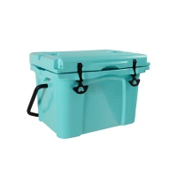 25QT Portable Insulated Hard Cooler with 5-7 Day Ice Retention, Camping Cooler Box for Outdoor Use, 21.5″ L x 15.5″ W x 15.5″ H, Turquoise(m-11)