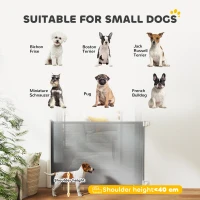 PawHut Retractable Pet Safety Barrier Gate, Flexible and Extensible for Stairways Doorways Hallways, Grey(m-10)