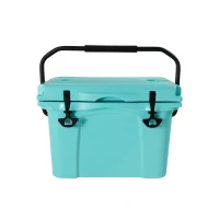 25QT Portable Insulated Hard Cooler with 5-7 Day Ice Retention, Camping Cooler Box for Outdoor Use, 21.5″ L x 15.5″ W x 15.5″ H, Turquoise(m-13)