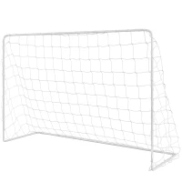 Soozier Soccer Goal, 6 x 4ft Portable Practice Soccer Net with Nylon Mesh, Steel Frame, for Indoor and Outdoor Use(m-2)