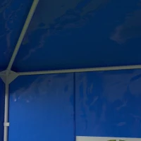 Outsunny 9.6' x 19' Large Party Tent, Outdoor Event Shelter, Gazebo Canopy with 4 Removable Window Sidewalls for Weddings, Picnics, Blue(m-12)
