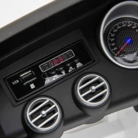 Aosom 12V Toddler Ride On Car with Remote Control, Mercedes Benz AMG GLC63S Coupe, Electric Car with 2 Speed, MP3 Player, Light, Horn, Songs, Suspension, White(m-13)