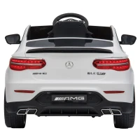 Aosom 12V Toddler Ride On Car with Remote Control, Mercedes Benz AMG GLC63S Coupe, Electric Car with 2 Speed, MP3 Player, Light, Horn, Songs, Suspension, White(m-17)