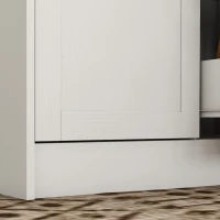 HOMCOM Kitchen Island with Storage Cabinets, Spacious Countertop 3 Drawers, 2 Adjustable Shelves and Sitting Space for Dining Room, White(m-12)