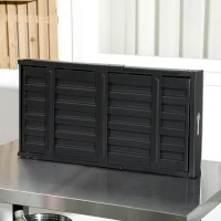 Outsunny Portable Charcoal Grill with Pull-Out Charcoal Basin, Folding Tabletop Barbecue, Compact Camping BBQ, Black(m-7)