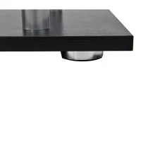 HOMCOM 5-Tiers Geometric Wooden Bookcase S-Shaped Storage Bookshelf Display with Metal Frame for Living Room, Bedroom, Home Office, Black(m-12)