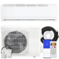 HOMCOM 23000 BTU Mini Split Air Conditioner, 19 SEER2 230V Inverter AC Unit Cools up to 1500 Sq.Ft, Complete Installation Kit(m-1)
