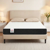 HOMCOM Twin Mattress 6 Inch Memory Foam Mattress in a Box, Pressure Relief & Lumbar Support, CertiPUR-US Certified, Medium Firm(m-1)
