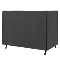 Outsunny 3-Seater Patio Swing Cover, Outdoor Garden Furniture Protection Hammock Glider Cover, 81" x 49" x 65", Dark Grey(m-2)