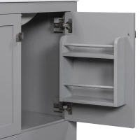Tall Bathroom Storage Cabinet with 2 Drawers and Adjustable Shelves, Space-Saving Storage Vanity for Neat Space, 17.5'' L x 14'' W x 63'' H, Black(m-11)
