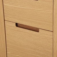 Modern Bathroom Vanity with Soft-Close Hinges & Hidden Drawer Slides, Elegant Vanity Cabinet with Resin Sink, 59.5'' L x 20'' W x 34'' H, Wood(m-12)