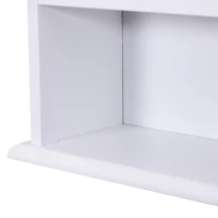 kleankin Medicine Cabinet, Wall-Mounted Bathroom Mirror Cabinet with Double Doors, Open Shelf, and Adjustable Shelf, Modern Bathroom Wall Cabinet, White(m-12)