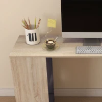 HOMCOM 55" Corner Computer Desk, 360° Rotating L-Shaped Desk, Home Office Workstation with 3-Tier Shelves, Bookshelf(m-9)
