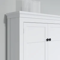HOMCOM 3-Tier Over Toilet Storage Unit Washing Machine Cabinet Dryer Cabinet with Adjustable Shelf for Bathroom, Laundry(m-11)