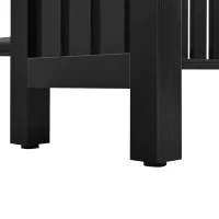 3-In-1 Dining Table with Marble-Grain MDF Top, Space-Saving Bar Table with Metal Footrest, 63" L x 15.5" W x 41" H, Black(m-12)