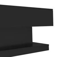 Lift-Top Coffee Table with Sliding Extendable Desktop, Space-Saving Center Table with Height-Adjustable Lift, 39.5" L x 19.5" W x 17.5" H, Black(m-12)