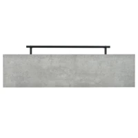 3-In-1 Dining Table with Marble-Grain MDF Top, Space-Saving Bar Table with Metal Footrest, 63" L x 15.5" W x 41" H, Brown(m-12)