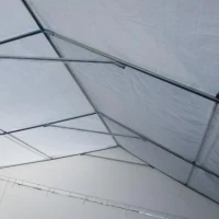 Outsunny 23' x 39' Party Tent, Heavy Duty Outdoor Canopy Tent Shelter with 2 Doors and 12 Windows for Parties, Events, White(m-11)
