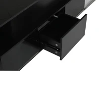 Sleek Lift-Top Coffee Table with Hydraulic Lift and App-Controlled LED Lighting, Versatile Center Table with Hidden Storage, 39.5" L x 19.5" W x 15.5" H, Black(m-10)
