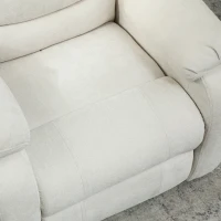 HOMCOM Massage Recliner Chair, Power Recliner with Quiet Brushless Motor, Remote, Pockets, 2 Memory Positions, Beige(m-11)