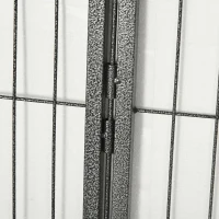 PawHut 24 Panel 31.5" Height Heavy Duty Dog Playpen for Small Medium Dogs, Grey(m-11)