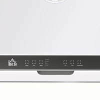 HOMCOM Countertop Dishwasher with Built-in 6L Water Tank, 5 Wash Programs, Touch Control, LED Display, Dual Water Supply, White(m-11)