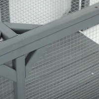 PawHut Cat Tunnel, Wooden Catio Outdoor Cat Enclosure with 2 Doors and Extendable Design, Wall-Mounted Pet Run(m-13)