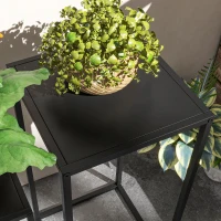 Outsunny Set of 2 Plant Stands, Decorative Flower Display Holder for Living Room Balcony(m-10)