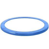 Soozier Trampoline Pad, 14FT Replacement Trampoline Safety Pad Mat Spring Cover, Water-Resistant, UV-Resistant, Tear-Resistant, No Holes for Pole, Blue(m-2)